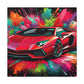 Lamborghini Aventador Canva, Exotic Sport Car Art, Luxury Wall Decoration, Unframed Modern Painting Print for Garage Decor