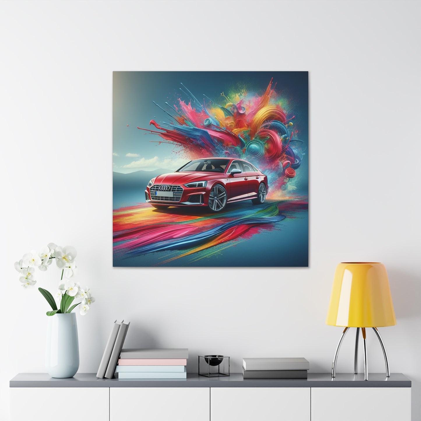 Audi A5 Wall Art, Luxury Car Canva Painting, Unique Home Decor, Perfect Gift for Car Lovers, Automobile Enthusiast Artwork