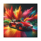 Classic Porsche 911 Artwork, Premium Car Canva Painting, Unique Gift for Car Lovers, Garage Decor