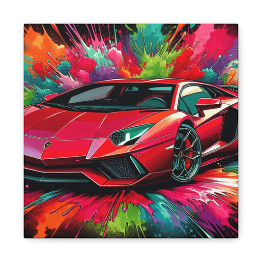 Lamborghini Aventador Canva, Exotic Sport Car Art, Luxury Wall Decoration, Unframed Modern Painting Print for Garage Decor