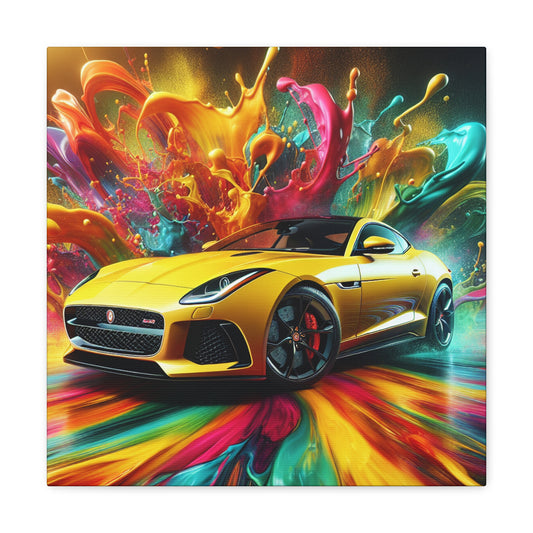 Jaguar F-Type Canva Artwork, Modern Home Decor, Wall Paintings, Car Themed Prints, Perfect Gift for Auto Enthusiasts and Collectors