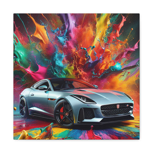 Jaguar F-Type Canva Artwork, Luxury Car Wall Decor, Modern Living Room Wall Art Piece, Car Enthusiast Gift, High Quality Print Painting