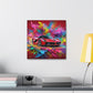 Premium Ferrari Artwork, Hand-Painted Canvas for Car Lovers, Wall Decor, High-End Luxury Car Canvas Painting, Perfect for Home or Office