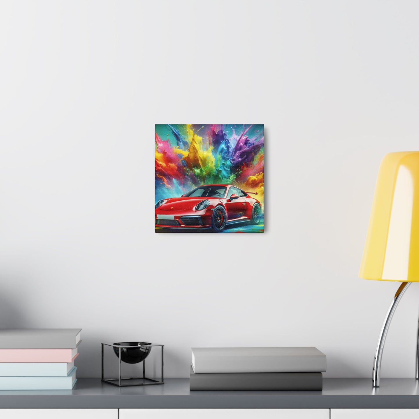 Porsche 911 Fine Art Canva Painting - Vintage Car Wall Decor - Luxury Automobile Artwork for Home and Office Decorations
