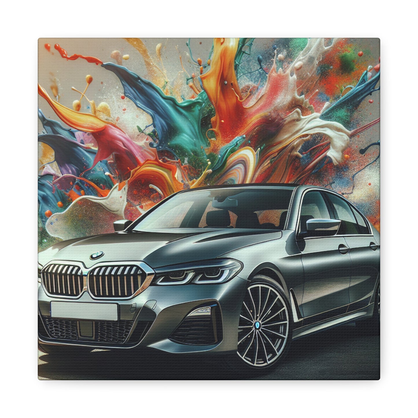 Luxury BMW Car Wall Art, High-Quality Modern Canvas Painting, Home Decor and Gift, Auto Enthusiast, Car Lover Decor, BMW Art, Original Design