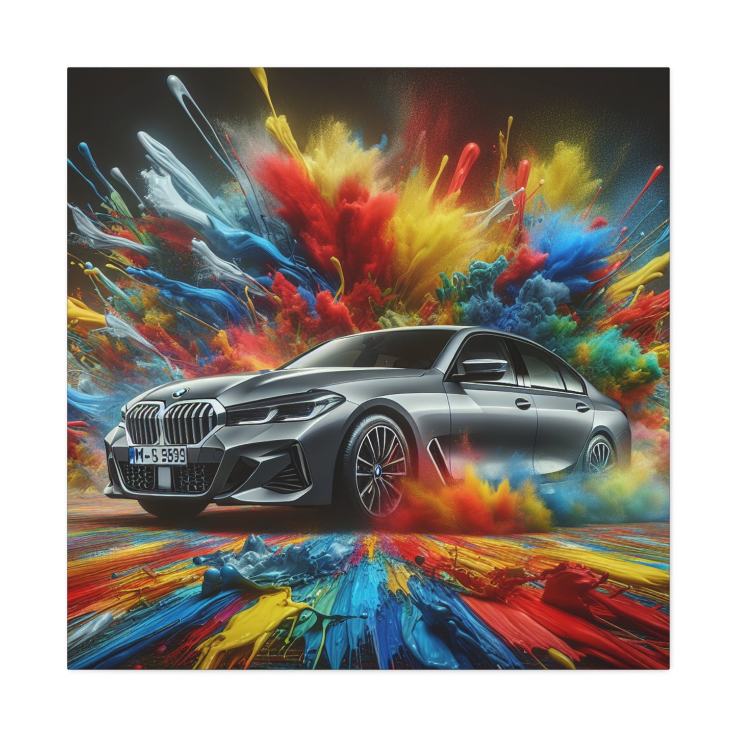 BMW Luxury Car Wall Art Canva Painting, Automotive Decor, Unique Gift for Car Lovers and Enthusiasts, High Quality Print