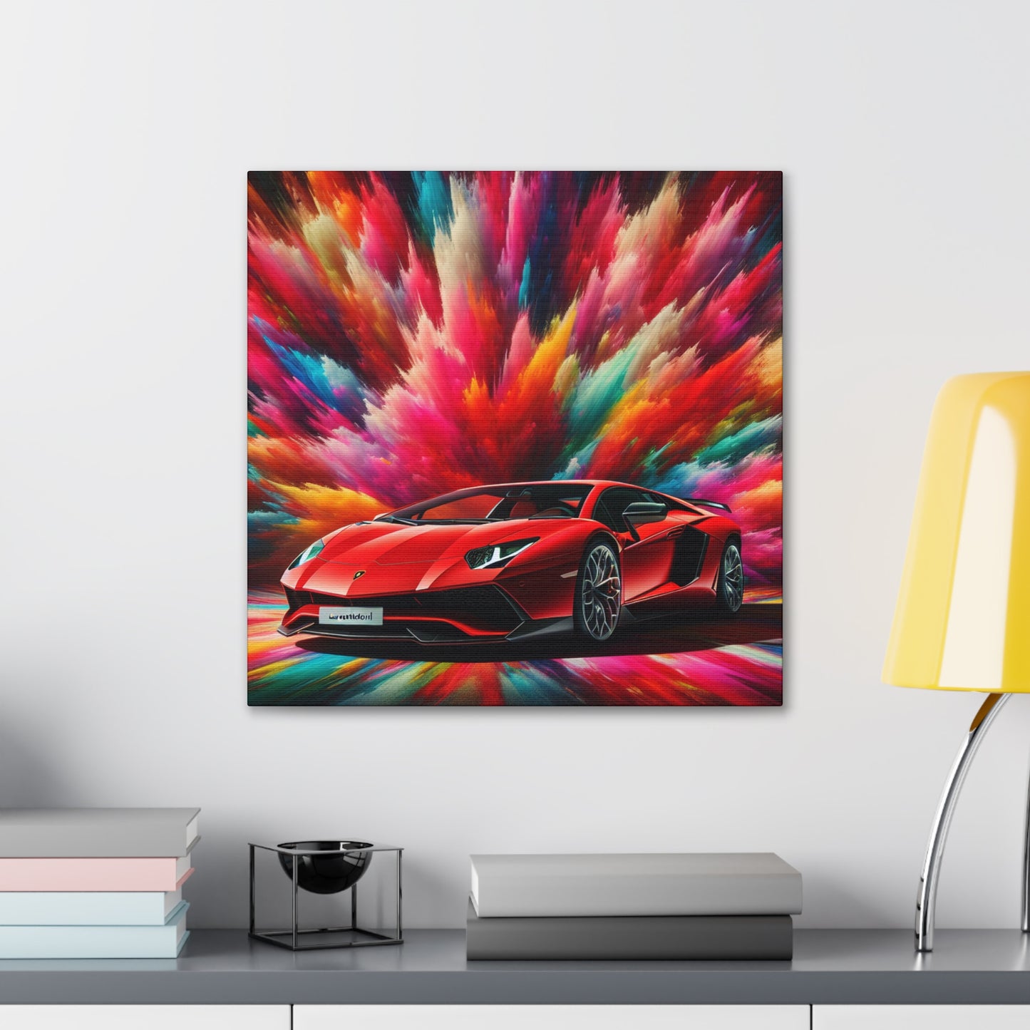 Lamborghini Aventador Canva Art, Exotic Car Wall Decor, Modern Sports Car Canva Painting, Perfect Gift for Car Enthusiasts, Home and Office