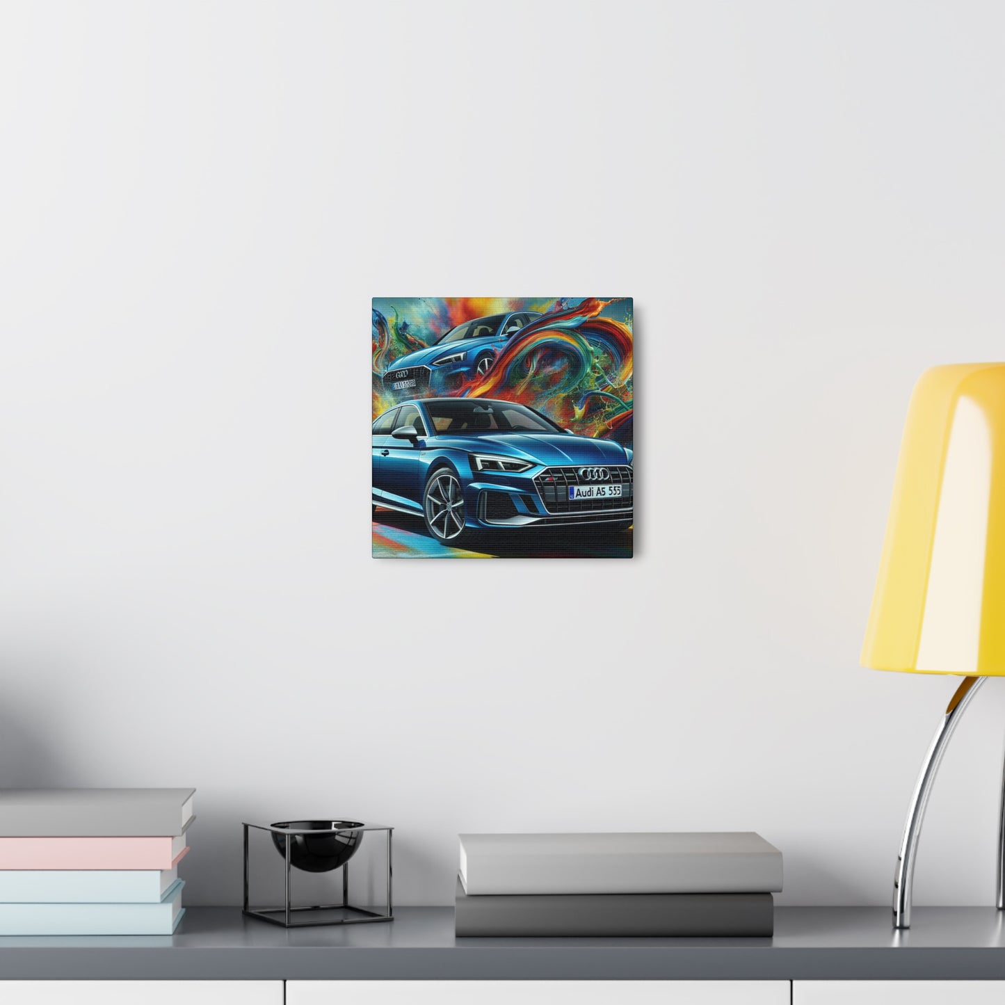 Audi A5 Canva Painting, Car Artwork, Luxury Vehicle Wall Decor, Modern Home Office Decoration, Unique Gift for Car Lovers, Collectors Item