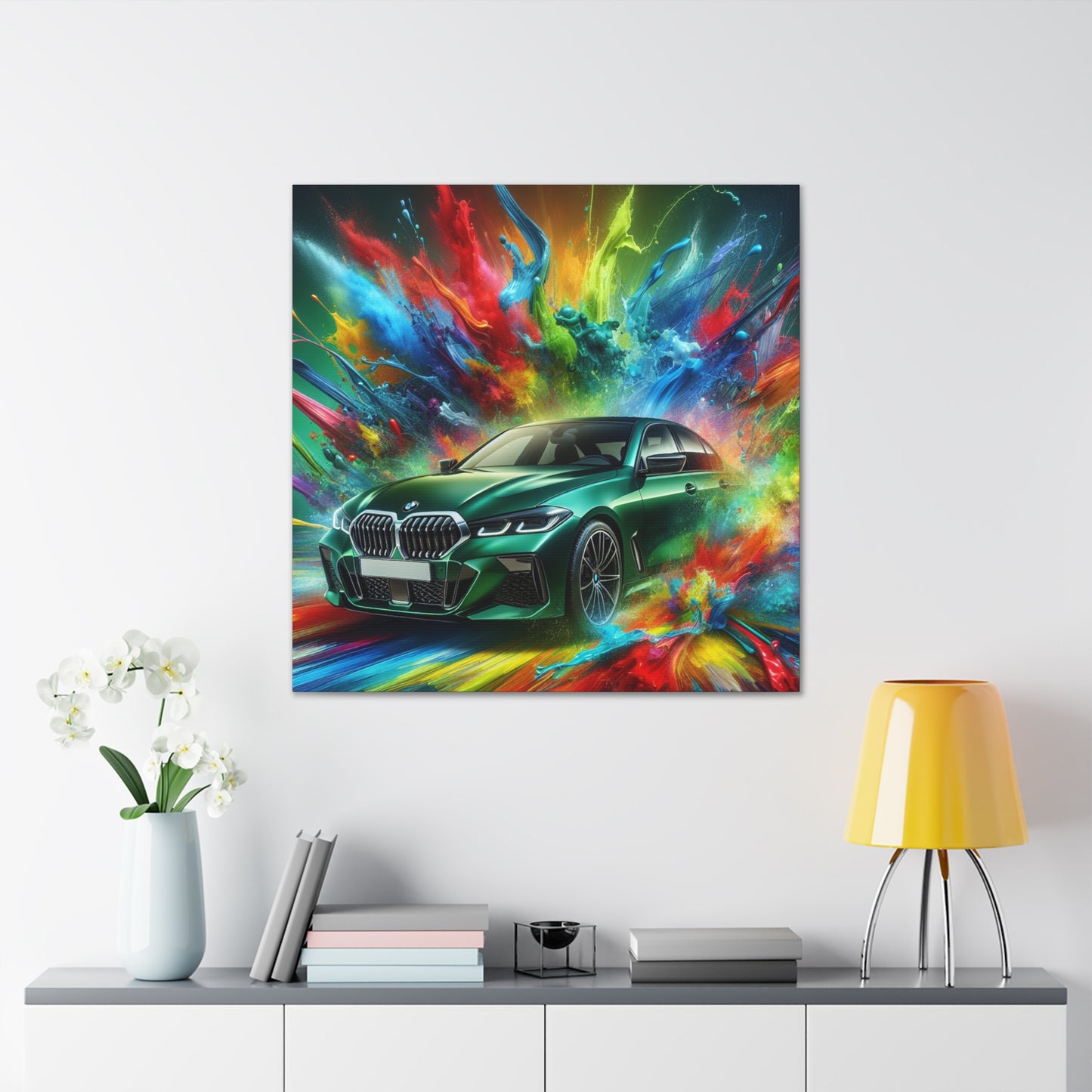 BMW Wall Art Canvas Painting - Luxury Car Print, Home Decor, Automotive Artwork, Perfect for Car Lovers and Enthusiasts