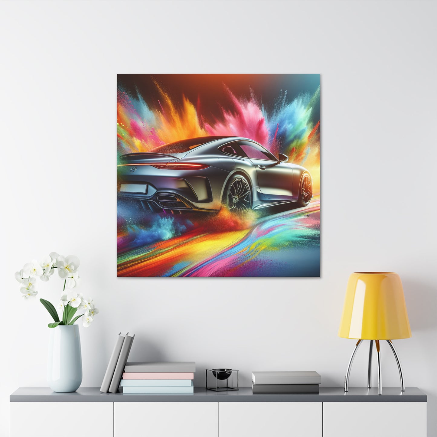 BMW Wall Art Canva Painting, Luxury Car Wall Decor, Automobile Lover Gift, Home Garage Decoration, Modern Art, Auto Enthusiast Print