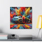 Nissan GT-R Canva Painting, Exquisite Wall Decor, Car Enthusiast Gift, Automotive Art, Racing Theme Room, Handmade GT-R Canva Print