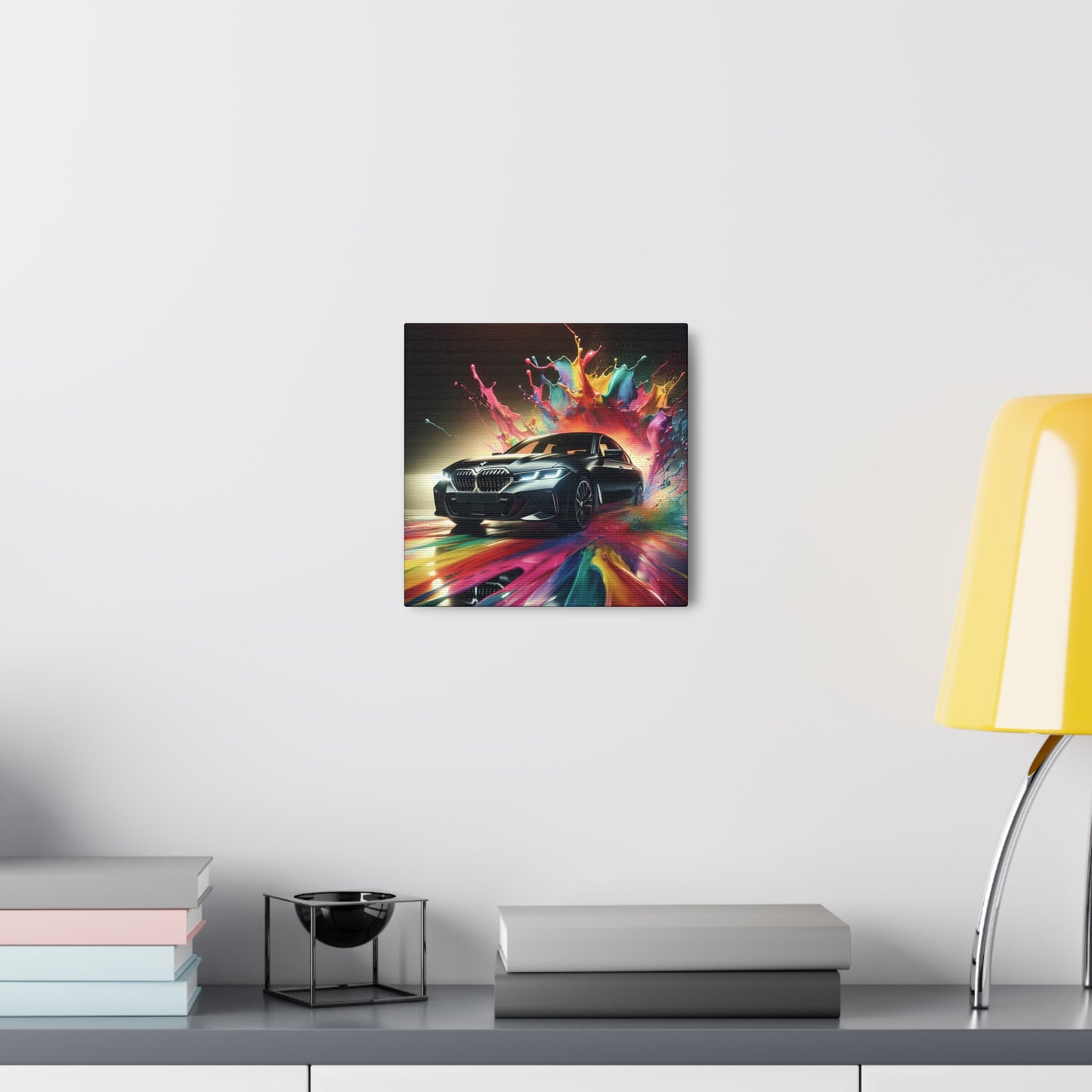 Luxury BMW Car Artwork - Modern Wall Decor Canva Painting - Perfect for Car Enthusiasts, Office, and Home Decoration