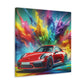 Porsche 911 Fine Art Canva Painting - Vintage Car Wall Decor - Luxury Automobile Artwork for Home and Office Decorations