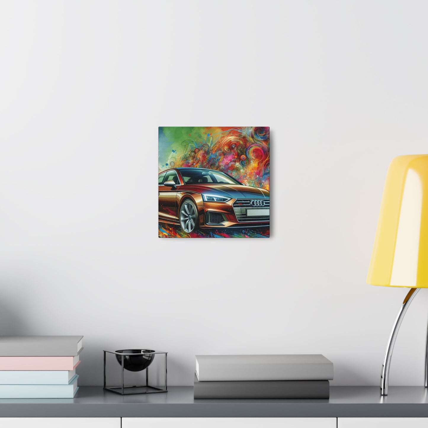 Audi A5 Canva Art Painting - Home Wall Decor, Unique Car Lover Gift, Automotive Artwork, Perfect Vehicle-Inspired Room Decoration