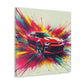 Chevrolet Camaro Wall Art - Classic Car Canva Painting - Unique Gift for Car Enthusiasts - Decor for Garage, Man Cave, Office, and Lounge