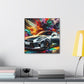 Nissan GT-R Canva Painting, Unframed Wall Art, Sports Car Print, Perfect for Home Decor and Car Enthusiasts, High Quality