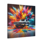 Vintage Dodge Charger Wall Art, High-Quality Car Canva Painting, Perfect for Garage Decor and Car Enthusiast Gifts