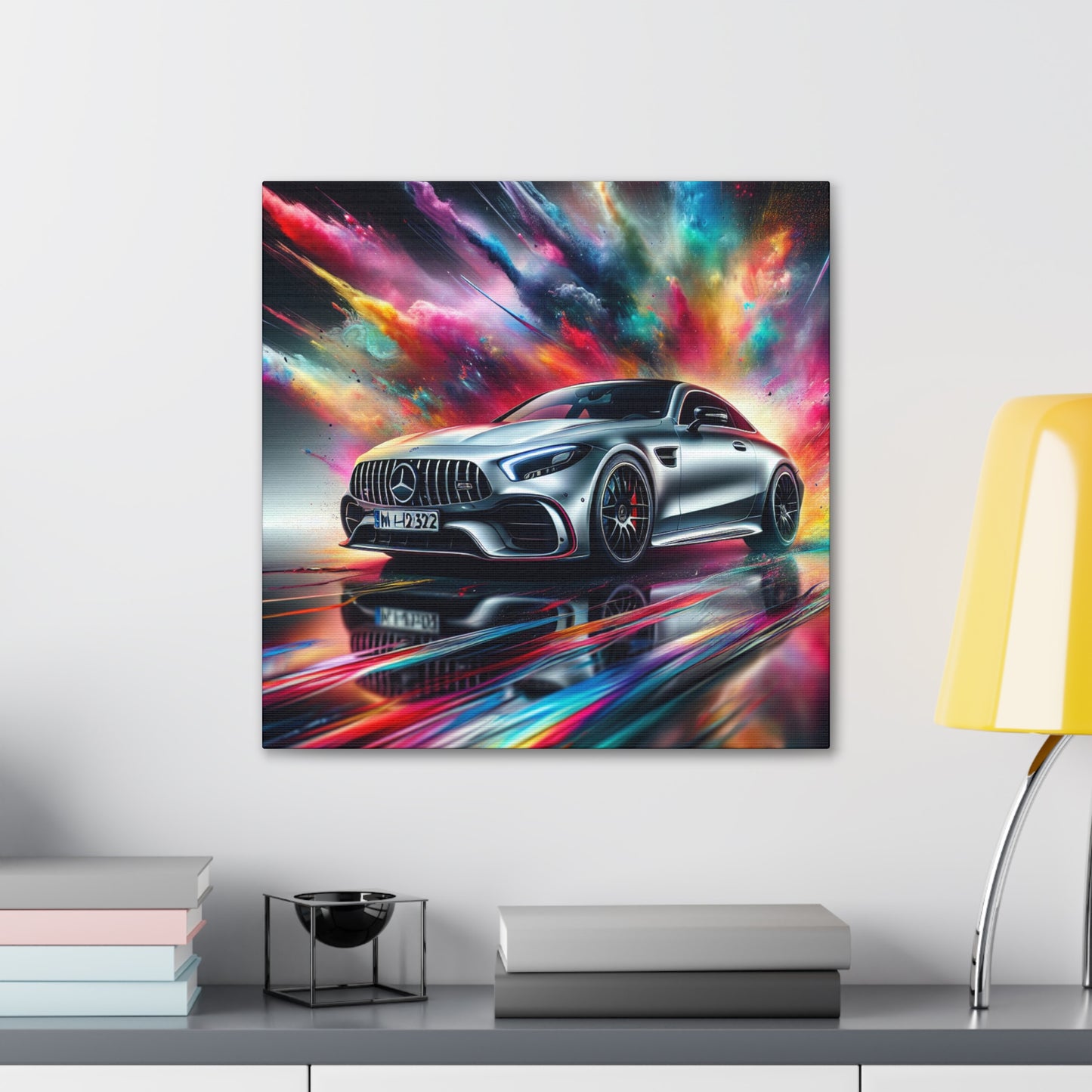 Mercedes AMG Wall Art Canva Painting, High Quality Home Decor, Ideal for Car Lovers and Enthusiasts