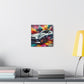 Nissan GT-R Canva Paintings, Sports Car Wall Art, Luxury Garage Decor, High Quality Modern Home and Office Canvas Artwork