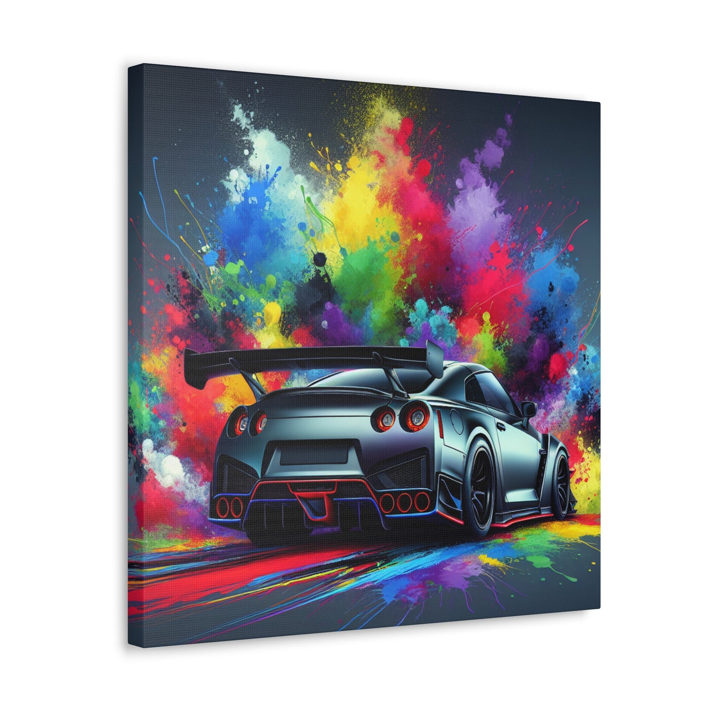 Nissan GT-R Canva Painting - High Quality Wall Decor, Modern Sports Car Artwork, Perfect Gift for Car Enthusiasts and Collectors