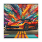 Chevrolet Corvette Wall Decor Canva Painting - Perfect for Garage, Man Cave, Car Enthusiast Gift, Automotive Art Print, Classic Car Lovers