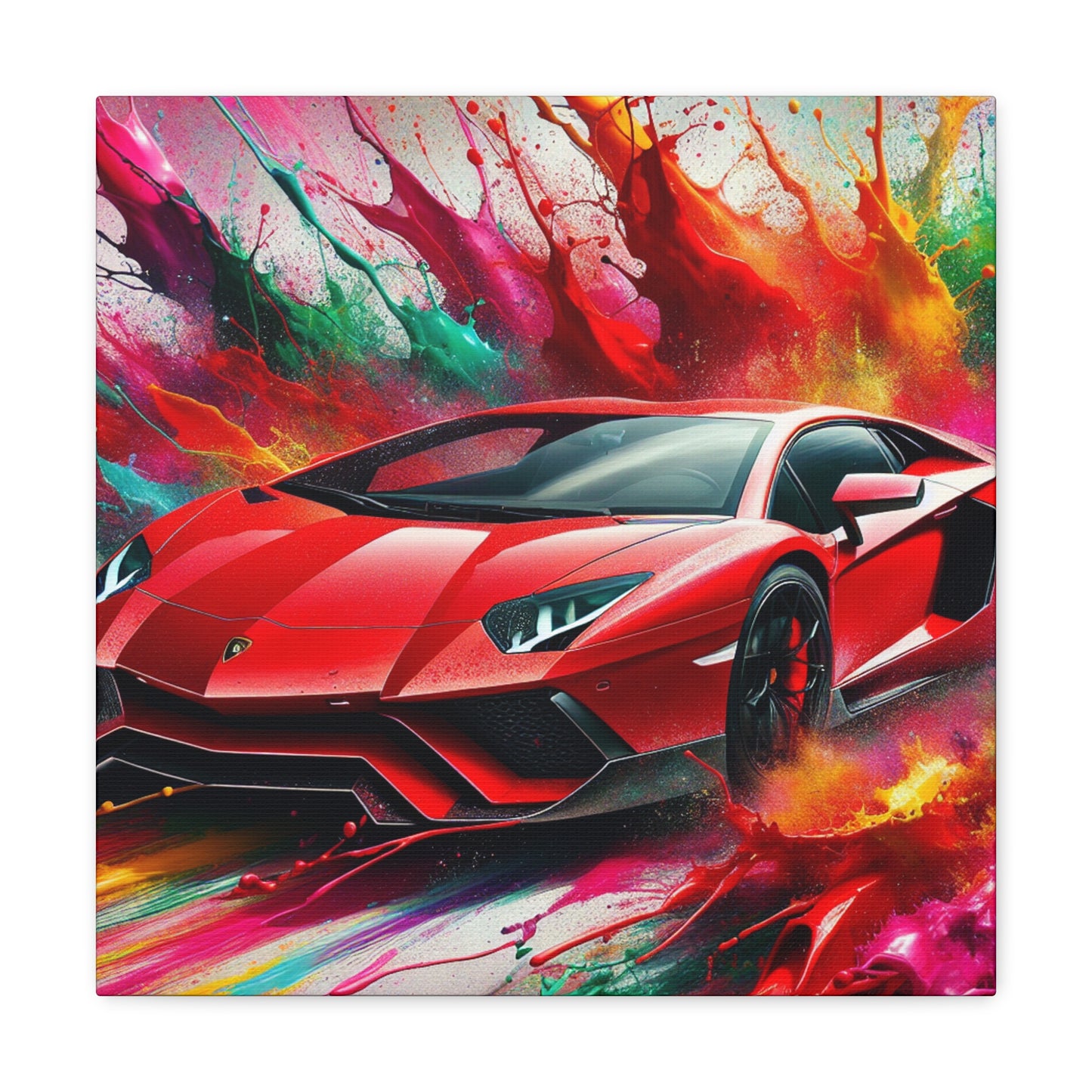 Lamborghini Aventador Wall Art, Exclusive Car Canva Painting, High Quality Home Decor, Unique and Perfect Gift for Car Lovers