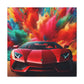 Lamborghini Aventador Canva Wall Art - Super Car Painting, Canvas Print for Car Lovers, Home Decor, Boy's Room Wall Art, Unique Gift