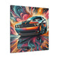 Vintage Dodge Challenger Wall Art, Handmade Car Canva Painting, Automotive Decor, Collector's Item, Must-Have for Car Enthusiasts, Home Decor