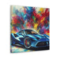 Luxury Ferrari Canva Painting - Unique Classic Car Artwork, Premium Wall Decor for Car Enthusiast, Exclusive Gift, Racing and Auto Lovers