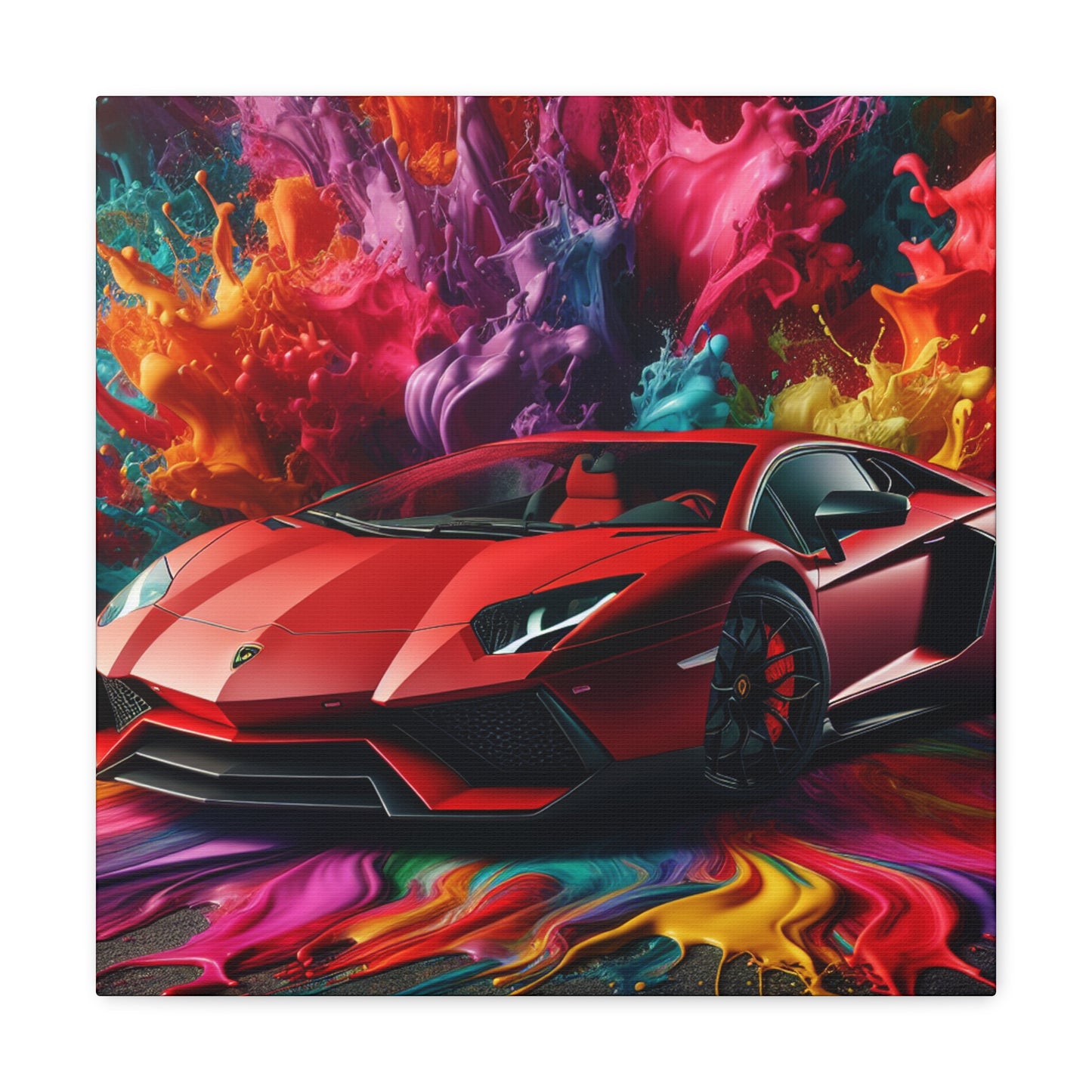 Lamborghini Aventador Canva Art, Large Car Wall Decor, Luxury Sports Vehicle Print, Home Decoration, Gift for Car Enthusiasts