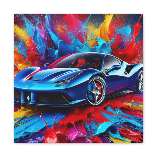 Ferrari Luxury Car Wall Art, Large Canva Print for Home and Office Decor, Exotic Supercar Painting, Perfect Gift for Car Enthusiast