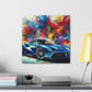 Luxury Ferrari Canva Painting - Unique Classic Car Artwork, Premium Wall Decor for Car Enthusiast, Exclusive Gift, Racing and Auto Lovers