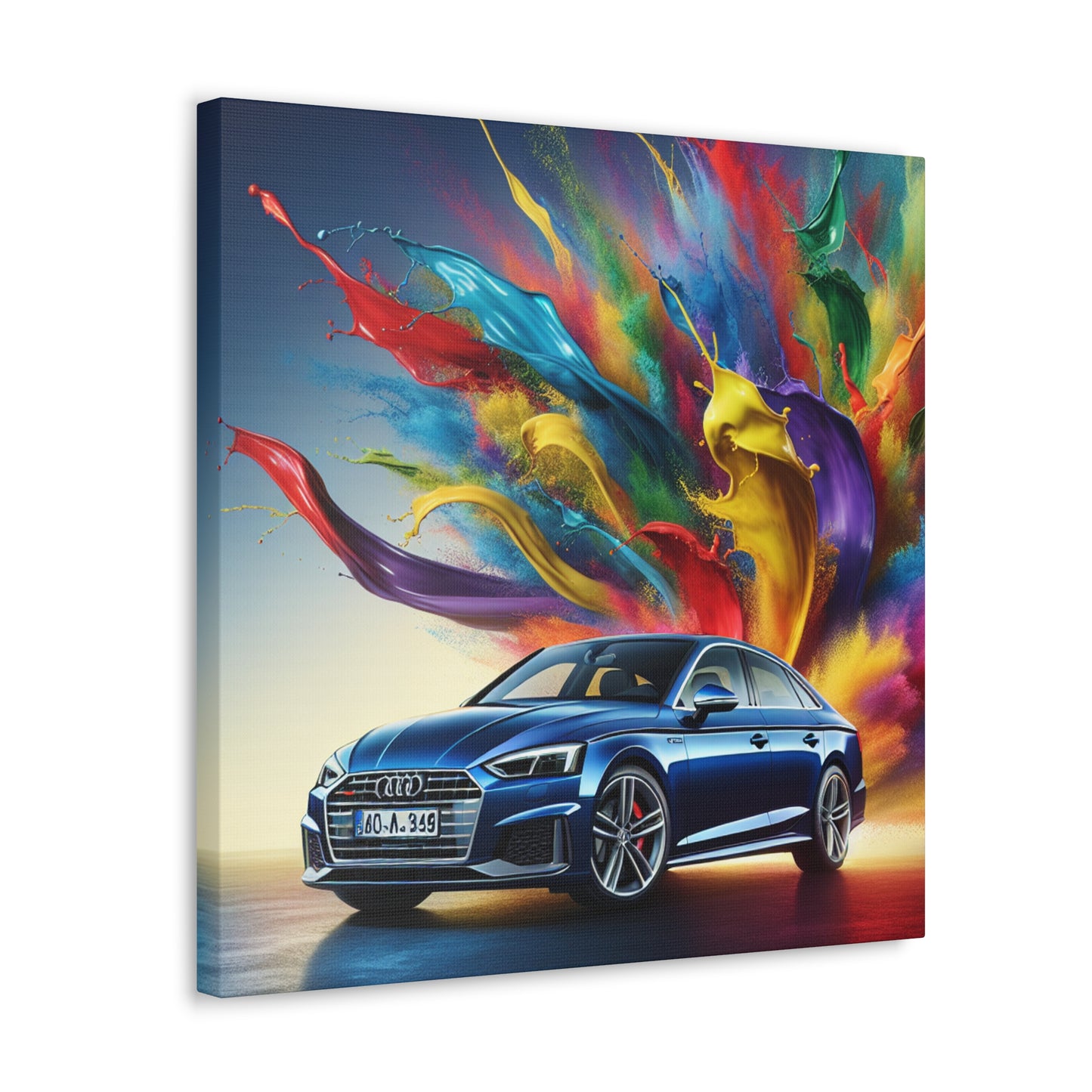 Audi A5 Car Canva Painting, Hand-painted Wall Art, Modern Home Decor, Car Enthusiast Gifts, Perfect for Office and Man Cave Decor