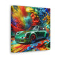 Porsche 911 Canva Painting - Classic Car Art, Luxury Gift for Men, Office and Home Wall Decor, Limited Edition Print, Automobile Enthusiast