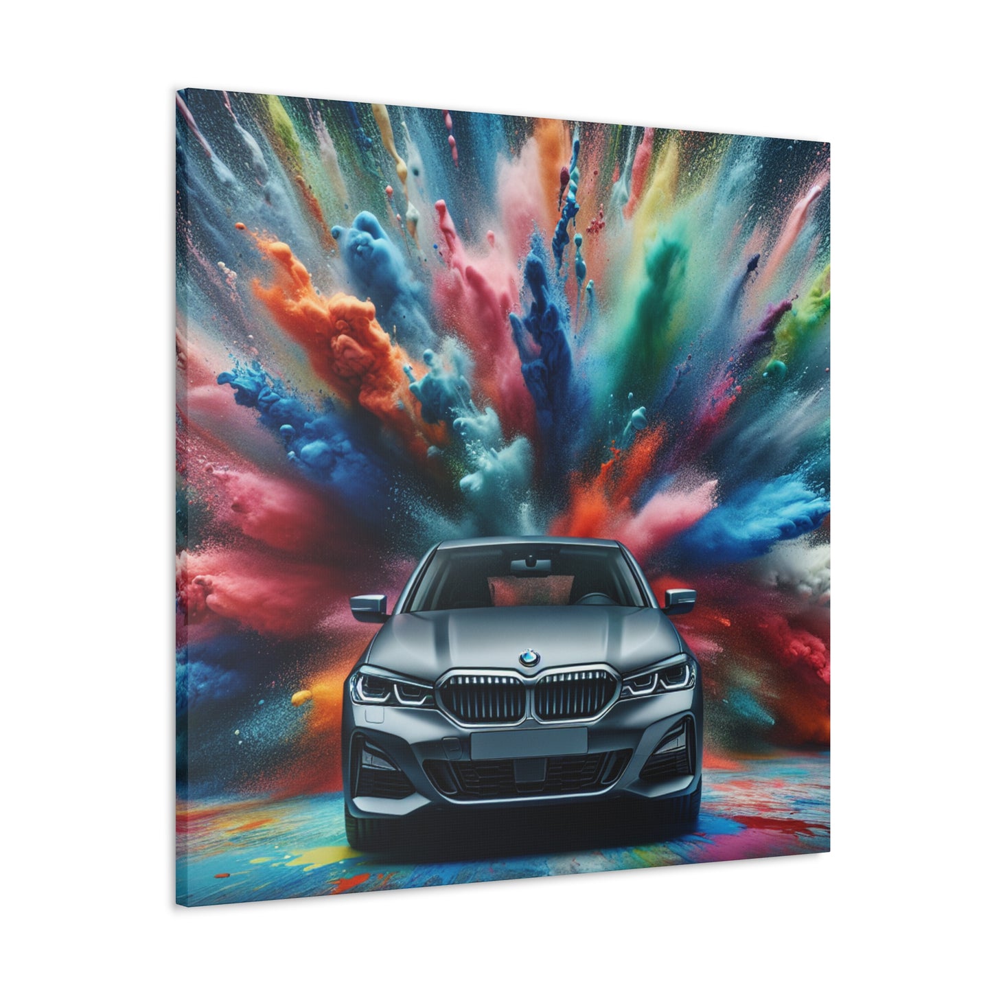 BMW Luxury Car Canva Painting, Modern Wall Art, Hand Painted Car Artwork, Perfect for Living Room and Gift for Car Enthusiasts