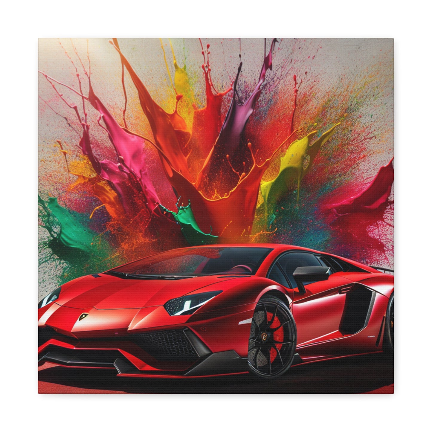 Lamborghini Aventador Wall Art - Modern Sports Car Canvas Print - Perfect for Garage Decor and Car Enthusiasts