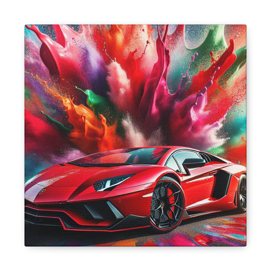 Lamborghini Aventador Canva Painting - Luxury Super Car Wall Art Print - Automotive Decor for Garage, Man Cave, Office, Game Room