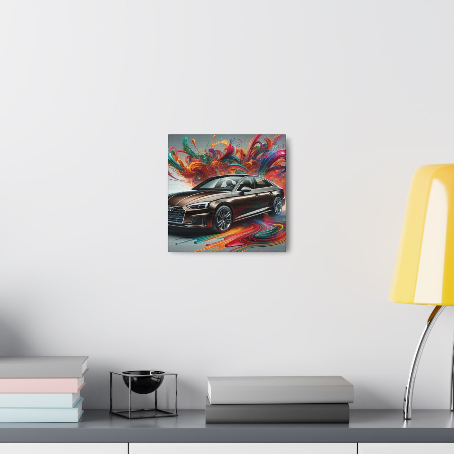 Audi A5 Car Artwork - Large Modern Wall Decor, Luxury Car Canva Painting, Unique Gift for Auto Enthusiast and Car Lovers