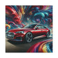 Audi A5 Car Art, Modern Canva Painting, Wall Decor for Car Lovers, Unique Gift, Home and Office Decoration, Auto Theme Artwork