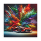 Ferrari Enthusiast Canva Art - Luxury Car Wall Decor - High-Quality Print, Hand-Painted Inspired for Living Room, Man Cave, Game Room