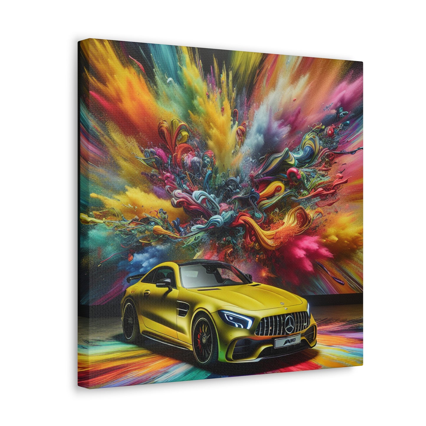 Mercedes AMG Wall Art Canva Painting, Luxury Car Artwork, Home Decor, Perfect Gift for Car Lovers and Enthusiasts, Auto Racing Decor