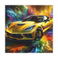 Chevrolet Corvette Wall Art Canva Painting - Perfect Gift for Car Lovers and Corvette Enthusiasts