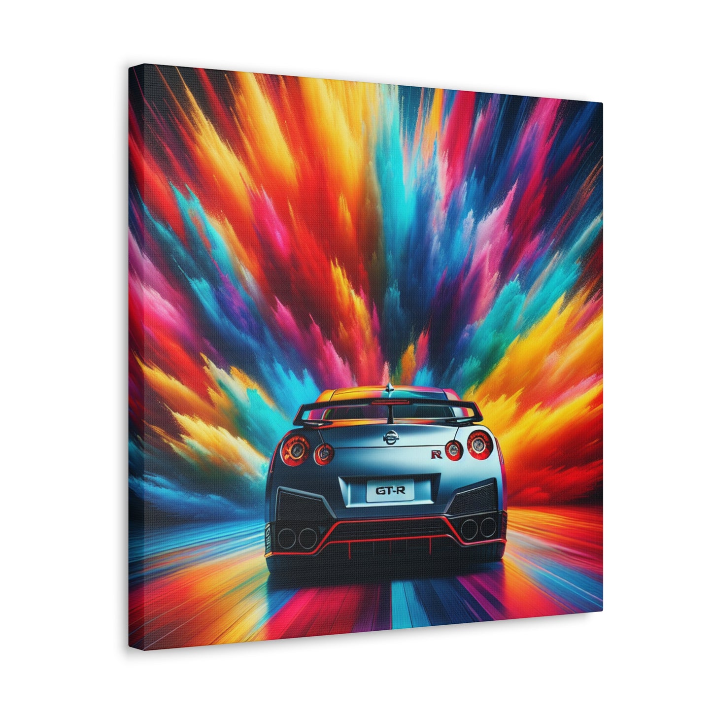 Nissan GT-R Car Canva Painting, Enthusiast Art, Home Decor Wall Hangings, Automotive Large Print, Garage and Man Cave Nostalgic Must-Have