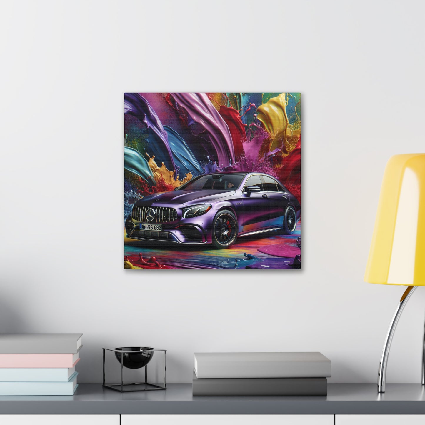 Mercedes AMG Canva Painting - High Quality Wall Art - Luxury Car Décor - Perfect Gift for Car Lovers and Enthusiasts