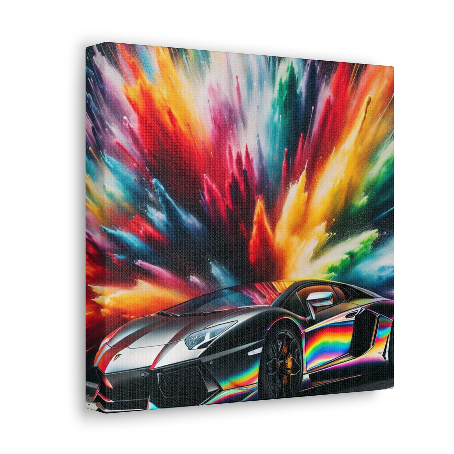 Lamborghini Aventador Canva Painting, Large Wall Art, Luxury Car Artwork, Modern Home Decor, Unique Gift for Car Lovers and Enthusiasts