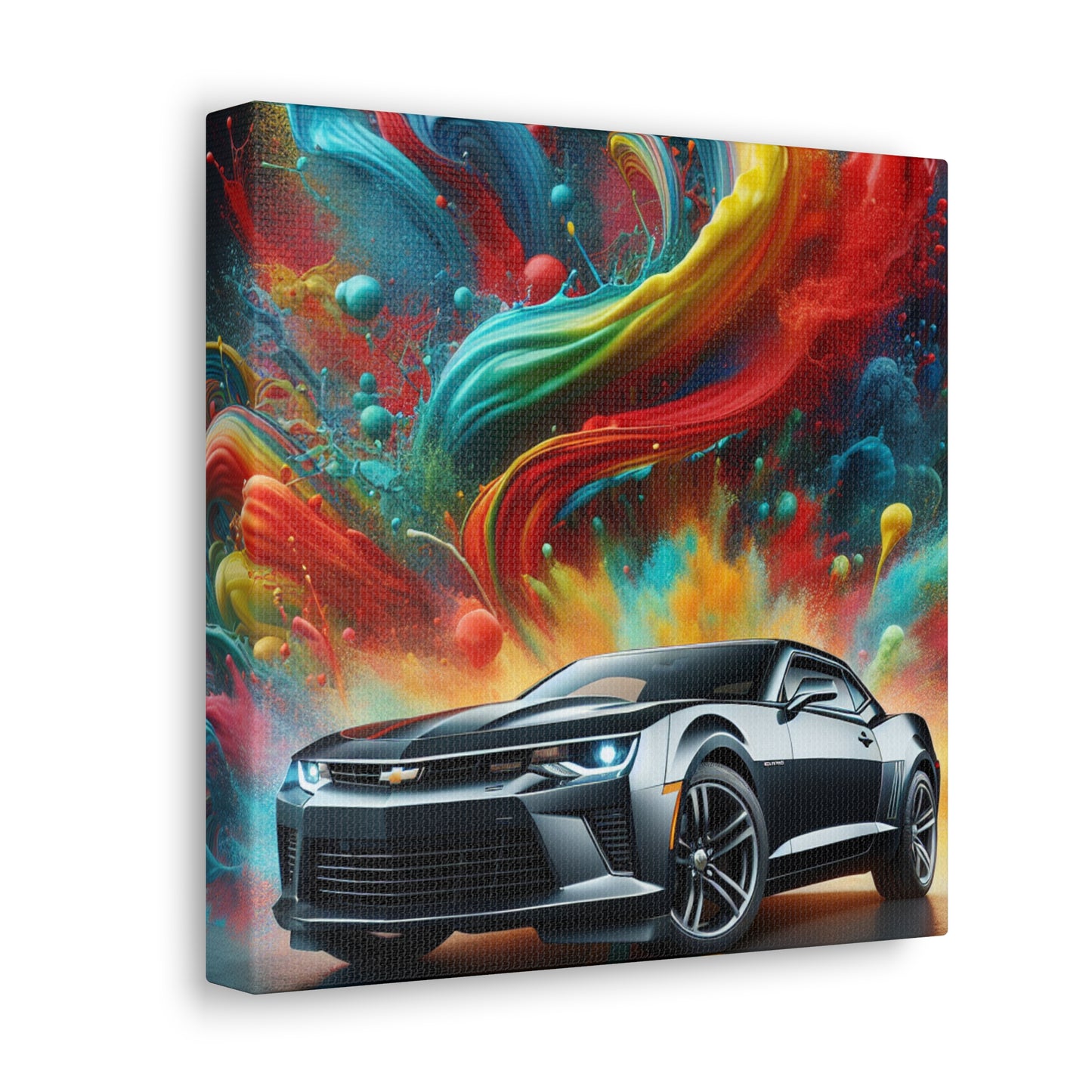 Chevrolet Camaro Canva Painting, Perfect Decor for Man Cave, High-Quality Car Artwork, Unique Gift for Classic Car Lovers and Collectors