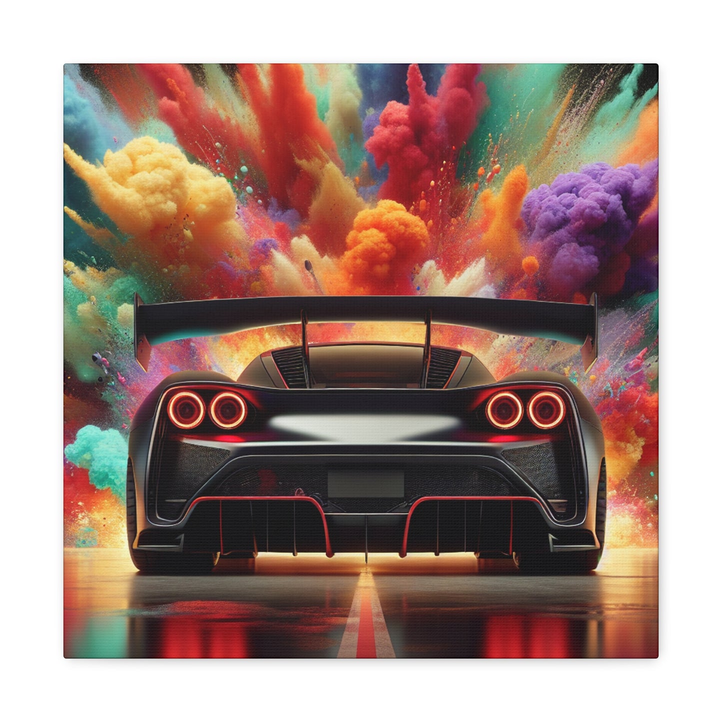 Nissan GT-R Canva Painting, Modern Car Wall Art, Sports Car Print Decor, Car Enthusiast Gift, Auto Art, Large Abstract Painting for Home Office