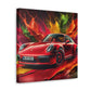 Porsche 911 Wall Art Canva Painting - Perfect for Living Room Decor, Car Enthusiasts, and Gift, Classic Sports Car Print