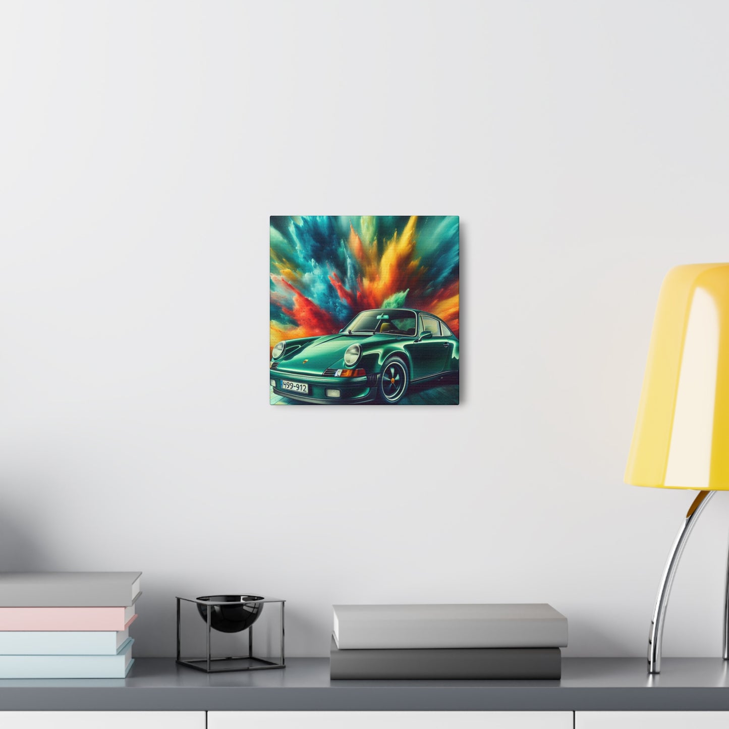 Classic Porsche 911 Art, Luxurious Vintage Car Wall Decor, Premium Quality Canva Painting, Perfect Gift for Car and Art Enthusiasts