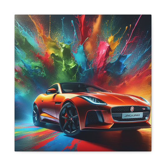 Jaguar F-Type Canva Painting, Luxury Car Art, Perfect for Home Decor, Ideal Gift for Car Lovers and Automobile Enthusiasts